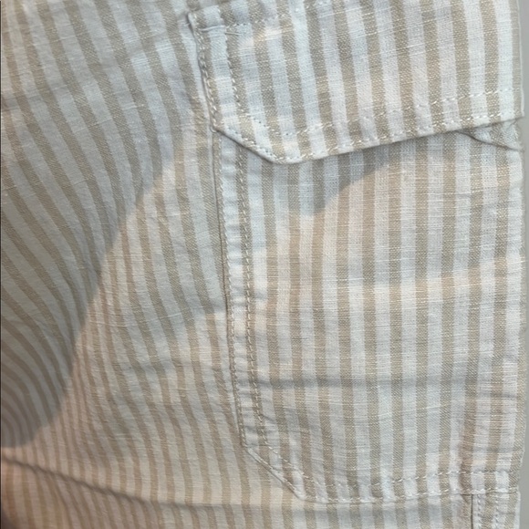 Nautica Striped Capris with Relaxed Fit and Drawstring Waist - Picture 4 of 4